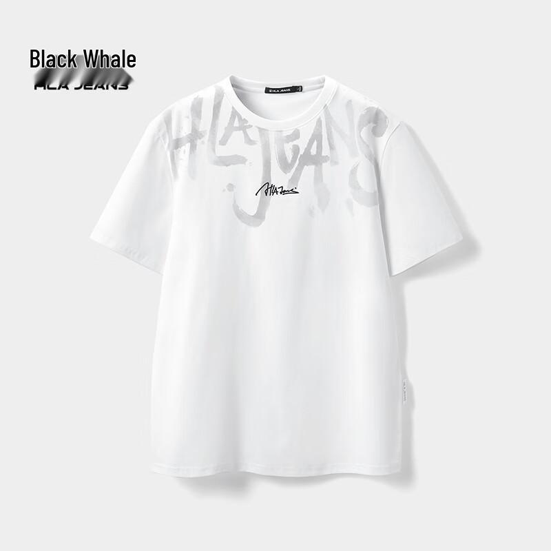 

HLA Black Whale Men s Graphic T-Shirt L