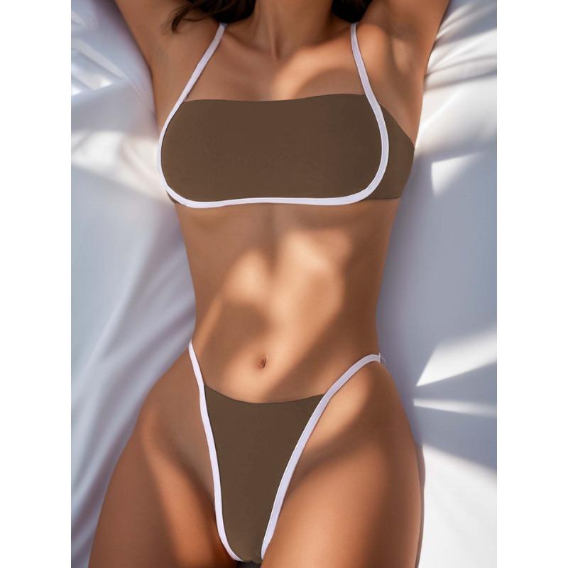 

Новый сексуальный раздельный купальник женский пляжный модный высококлассный купальник бикини для красоток XS