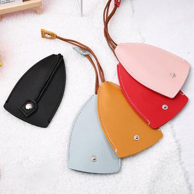 Portable PU Leather Car Key Pouch Large-Capacity Pull Out Key Chain Holder Wallet