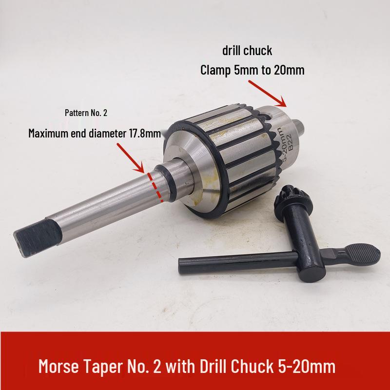 Morse Taper Shank Drill Chuck Set 1-13mm with Bench & Magnetic Drill Compatibility