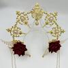Angel Halos Crowns Marys Goddesses Headband Golden Tiaras Lolitas Crowns Wedding Cosplay Halloween Headdress Headpiece