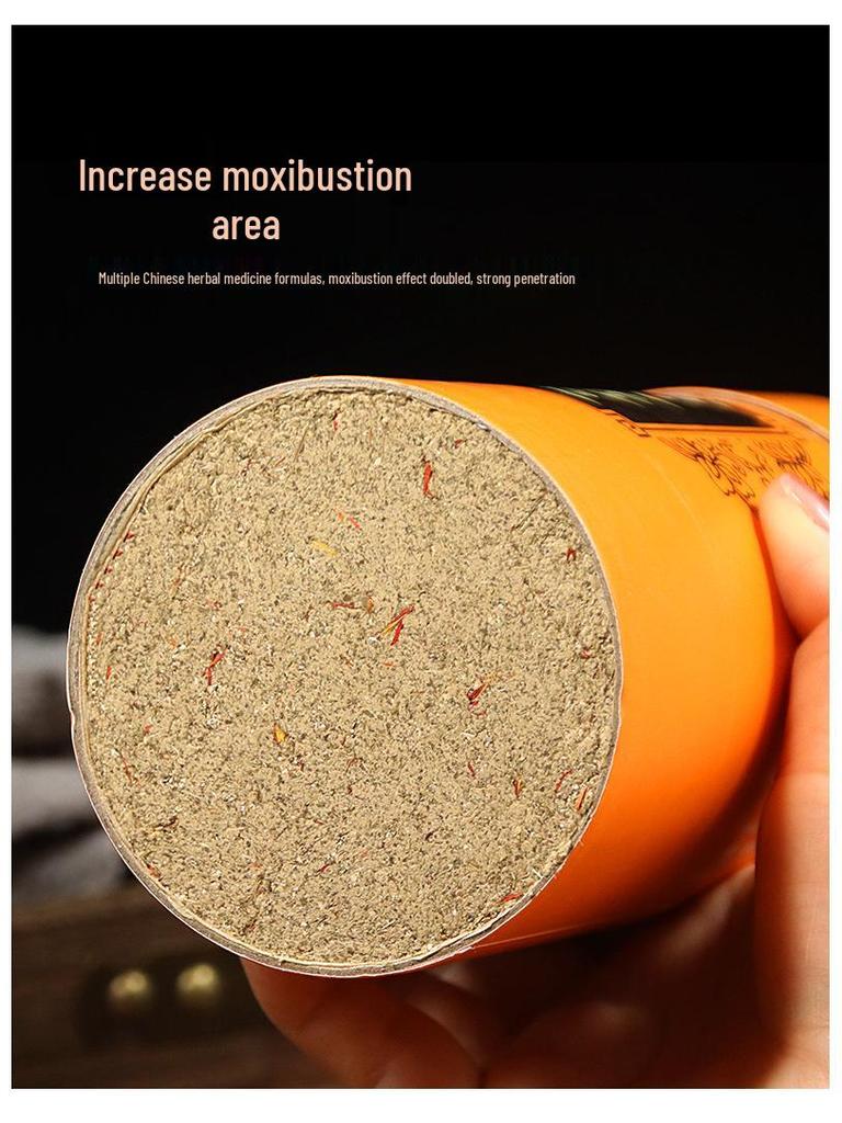 8cm Thickened Three-Year Aged Moxa Stick for Hand-Pushed Home Use Moxibustion