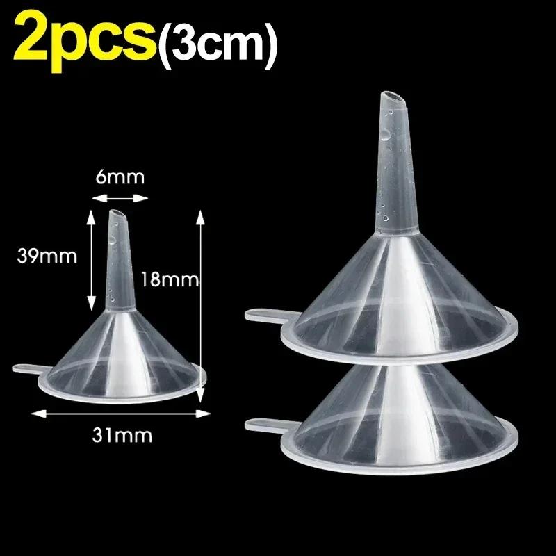 

2-50Pcs Mini Clear Funnel Small Mouth Liquid Oil Funnel Plastic Funnel Laboratory Supplies Tool School Experimental Supplies