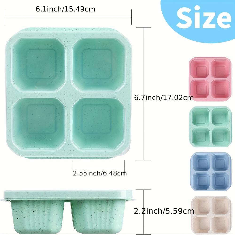 Wheat Straw Lunch Box, Snack Compartment Box, Nut Candy Sealed Box, Snack Pastry, Fruit Refrigerator, Fresh-keeping Box