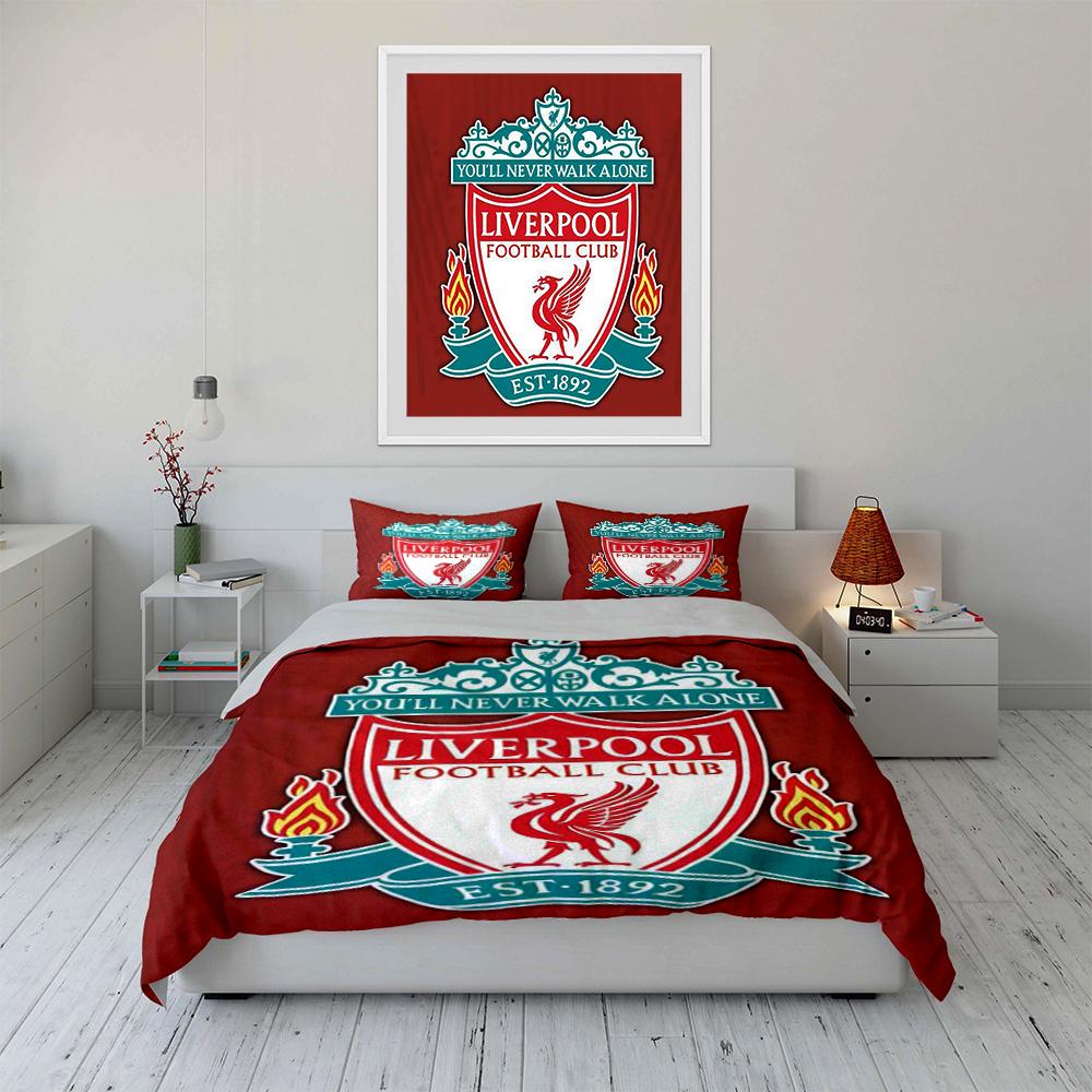 Set Biancheria da Letto Liverpool Football Club Set Biancheria da Letto (1 copripiumino, 2 federe, piumino non incluso)