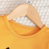 Baby Mädchen Halloween Kürbis Stickerei Pullover Rundhals Langarm Sweatshirt mit Elastischer Taille Schlaghosen Set