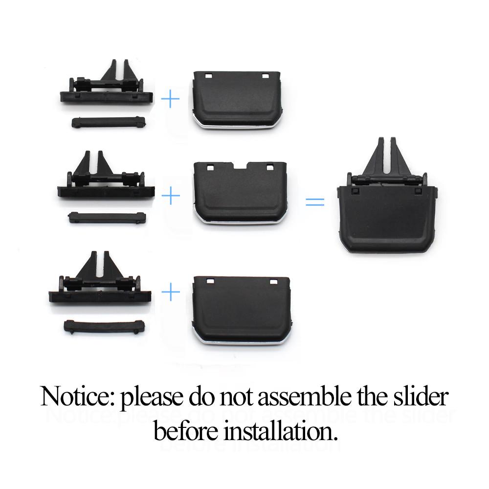 Car Interior Front Air Conditioning AC Vent Grille Outlet Tab Clip Repair Kit For VW Volkswagen Tiguan 2017-2022