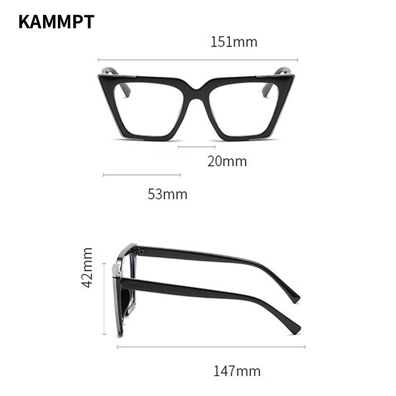 Oversized Vintage Glasses Women Fashion Cat Eye Blue Light Blocking  Eyewear Chic Candy Color Non-prescription Eyeglasses