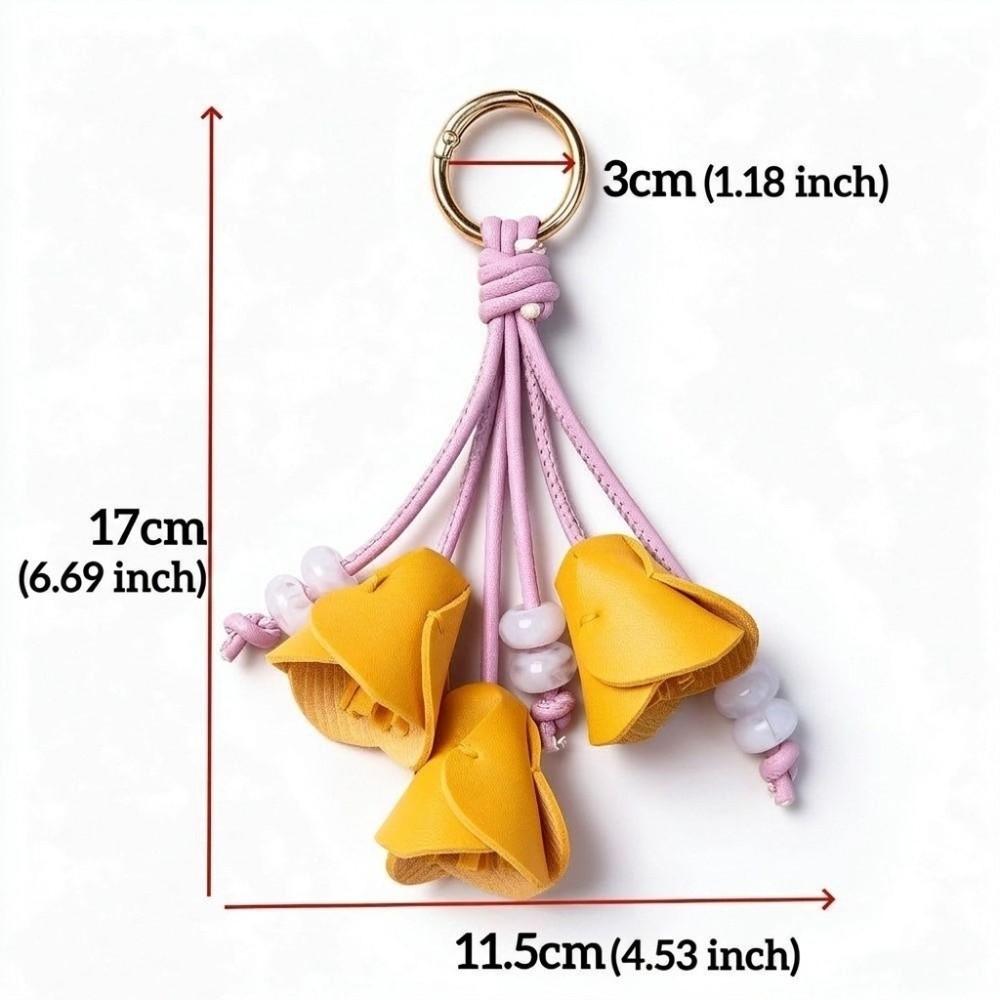 PU Bag Charm Lightweight Keychain Pendant Cute Decorative Accessory Car Interior
