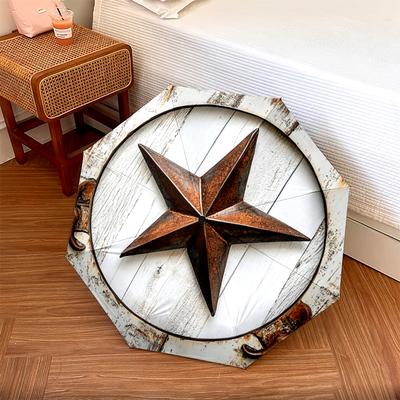 1 PC Automatic Folding Umbrella - Rustic Star Pattern, Portable & Foldable Design with 8 Ribs, Christmas Birthday Gifts