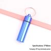 Portable Aluminum Pill Case with Keychain & Sealed Earplugs - Outdoor Survival Gear Pendant