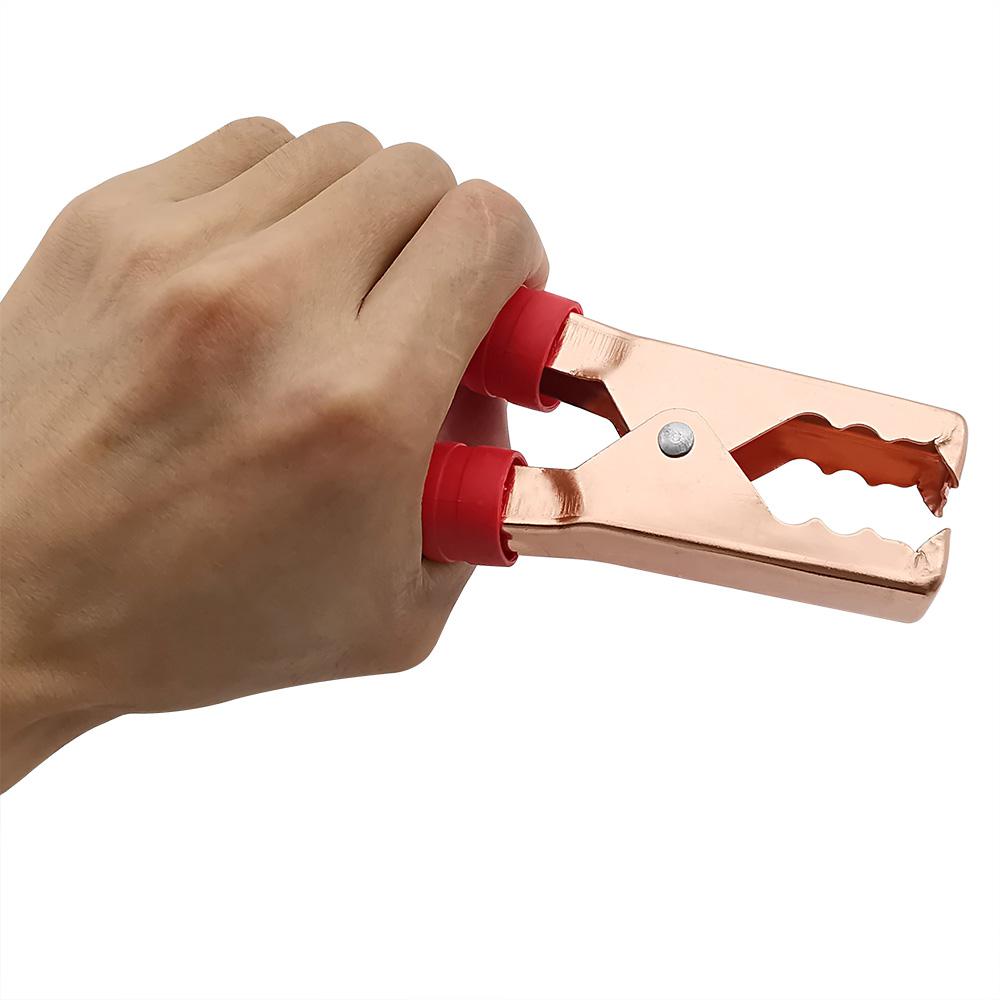 200A 14cm Alligator Crocodile Clip Car Battery Clamps Large Alligator Clips Connector Plug Power Car Accumulator Clip Red Black