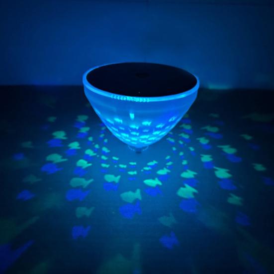 Solar Floating Pool Lights, Waterproof Automatic Switch Floating Lighting, with Smart Sensor Control Color-Changing Projection Pool Light