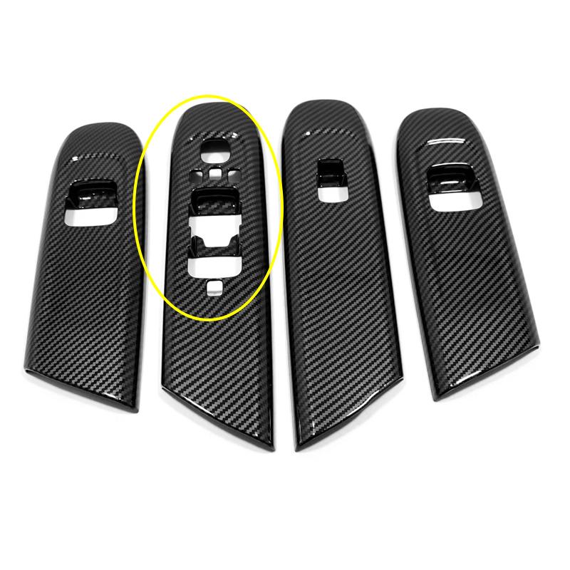 

Кнопки подъемного переключателя оконного стекла автомобиля, декоративная рамка, накладка для Mercedes Benz C Class W206 C200 C220 C260 C300 Carbon Fiber Color