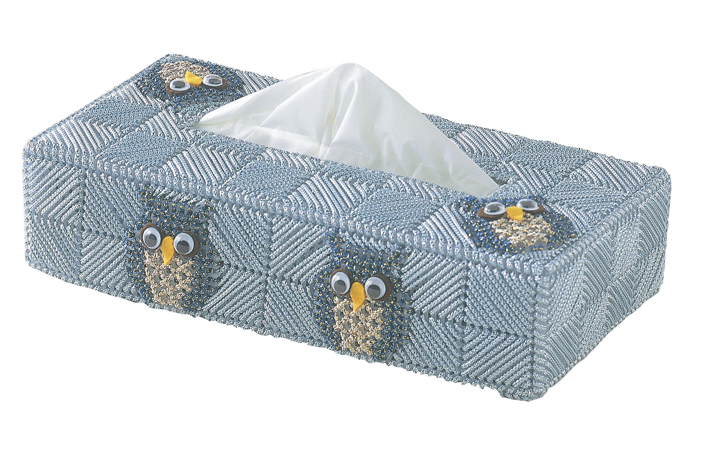 

Panami Metallic Yarn Owl Tissue Cover Blue TC-37
