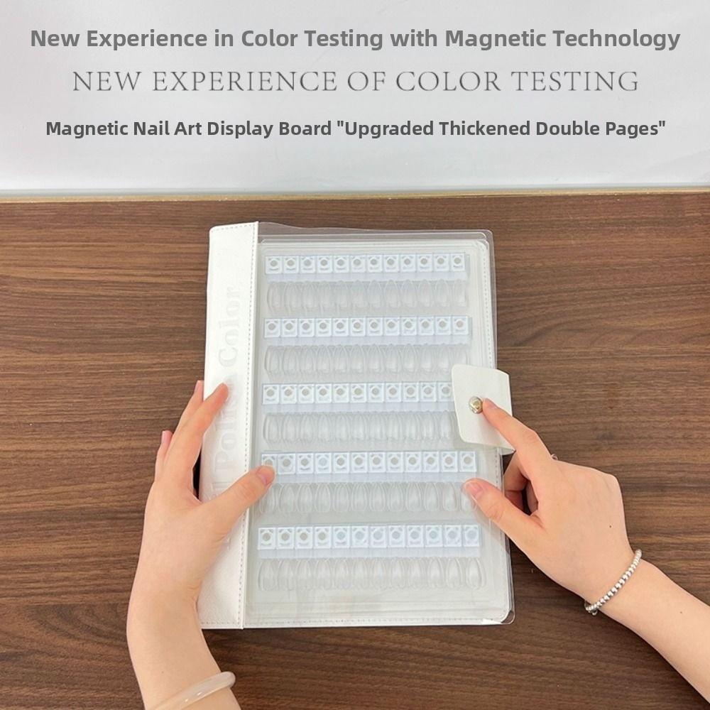 Magnetic Nail Sample Display Book No Pattern Nail Art Display Booklet  Nail Art