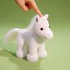PP Cotton Fine Horse Plush Toy Fluffy Long Hair Horse Stuffed Doll  New Year