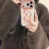 Pastoral Mushroom & Apple Rabbit iPhone Case for iPhone 17/16 Pro Max/15 Pro - Girlish Heart Design