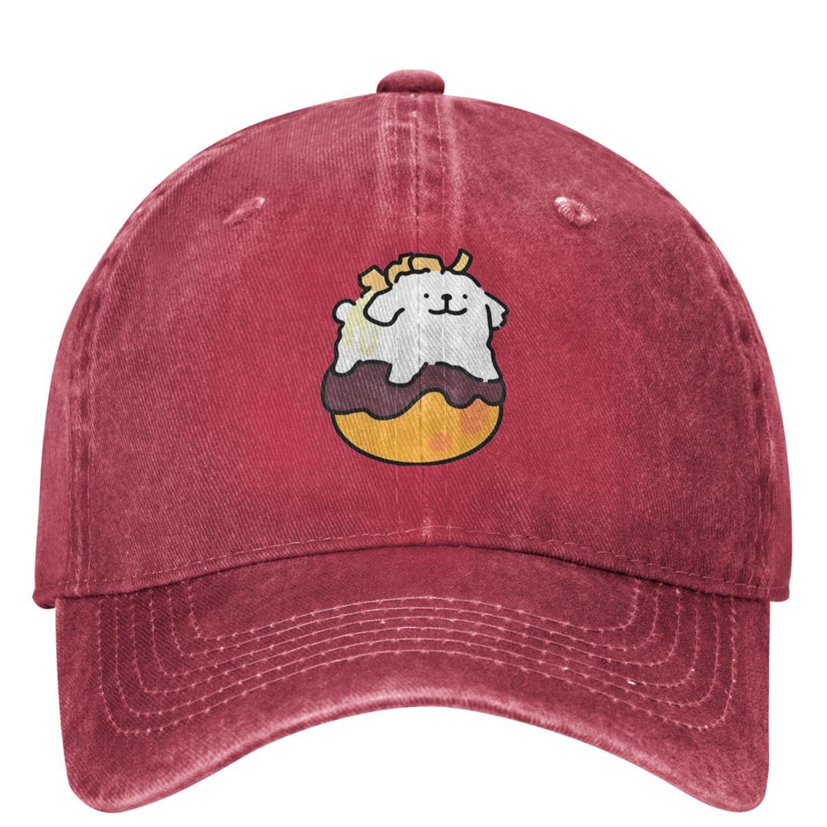 

Cute Line Puppy Maltese Takoyaki Casual Baseball Cap Summer Trucker Hat Sun Visor Outdoor Sports Hip Hop Hats One Size