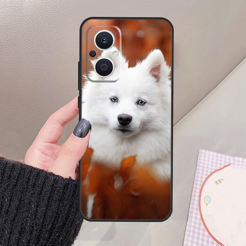 Japanese Spitz Dog Funda For OPPO Reno 12 14 13 11 10 Pro 11F 12F 13F 14F 7 8 Lite OPPO Find X6 X5 X8 X9 Pro Case