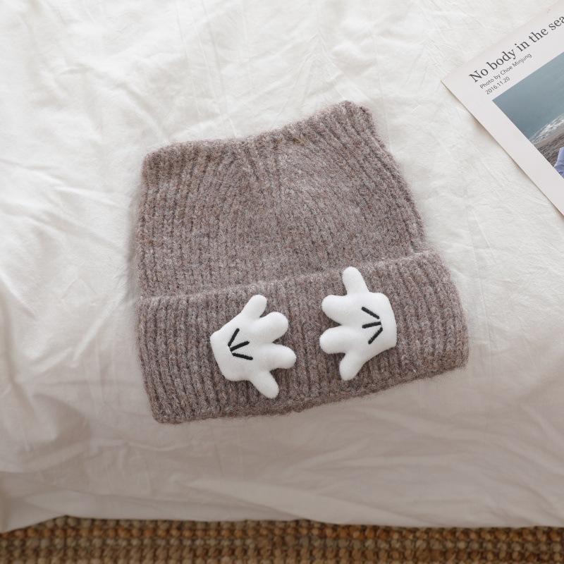 

Толстая и теплая вязаная шапка для мужчин на зиму. Простая шерстяная шапка-пуловер и холодная шапка для женщин, чтобы их лица казались меньше. One Size