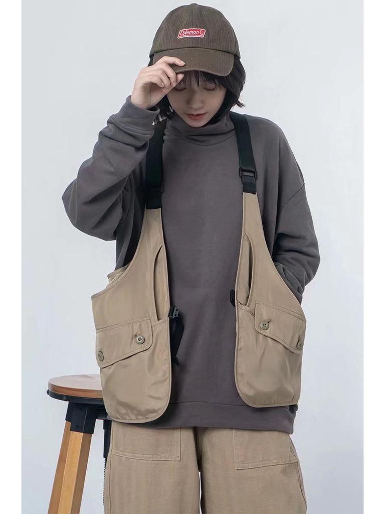 Trendige koreanische Westen im Loose-Fit-Stil für Männer und Frauen – Leicht, lässig, vielseitige Sommermode in Unifarben.