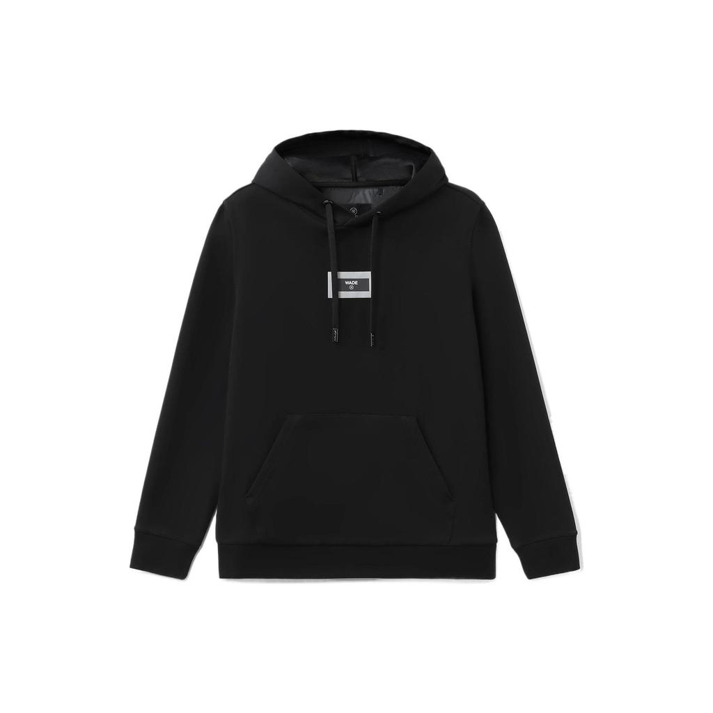 Li Ning Wade Collection Sweatshirts Men's Black Hooded Thickened Other AWDR795-1