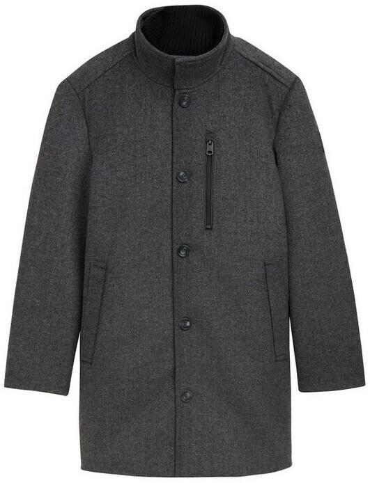 Зимняя куртка Tom Tailor 2-в-1 Mantel mit Wolle (1042475) темно-серый черный в елочку