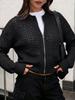 Women's Summer Slimming Zipper Sweater - Hollow Out Mesh Jacket for Versatile Commutes