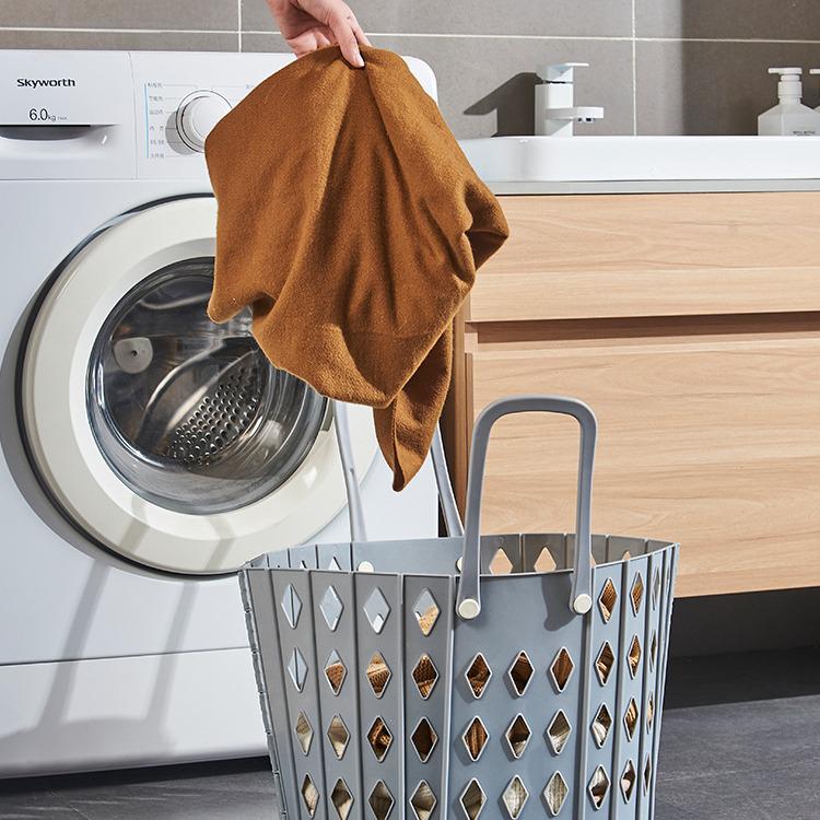 Wall-Mounted Foldable Laundry Basket for Dirty Clothes – Large Bathroom Hamper