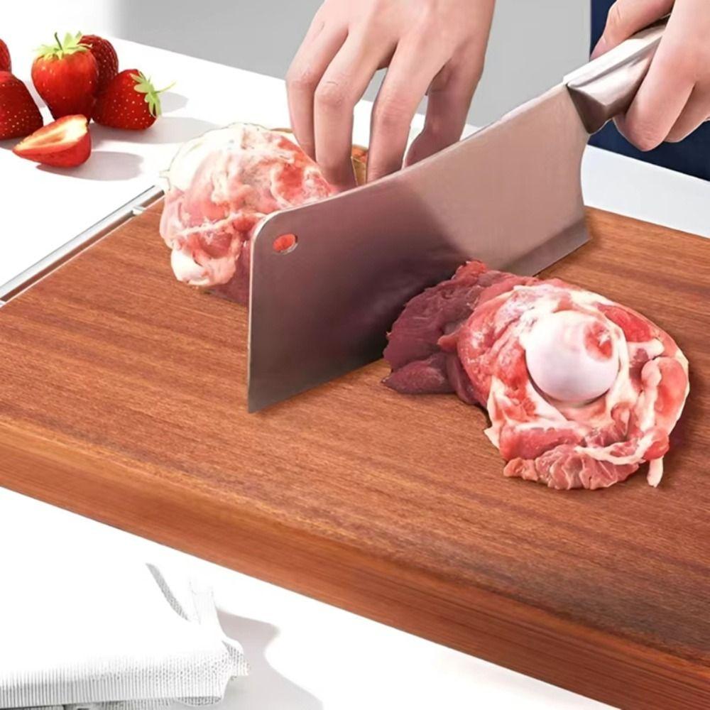 Stainless Steel Hangers Wood Cutting Board Antibacterial Board  Cooked Food Preparation