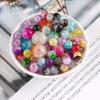 100pcs Glass Beads Colorful Glazed Loose Beads Spacer Beads Diy Beaded Bracelet Necklace Jewelry Making Accessories