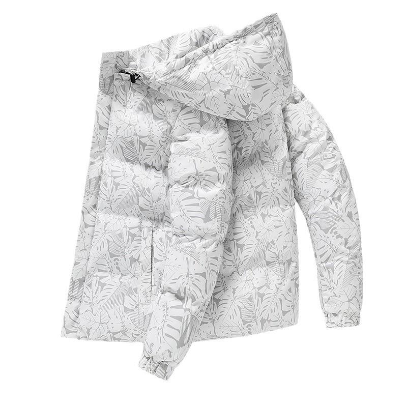 Padded Jacket Men's Warm Thickened Padded Jacket Loose Large Size Removable Hat Fashion Camouflage Padded Jacket