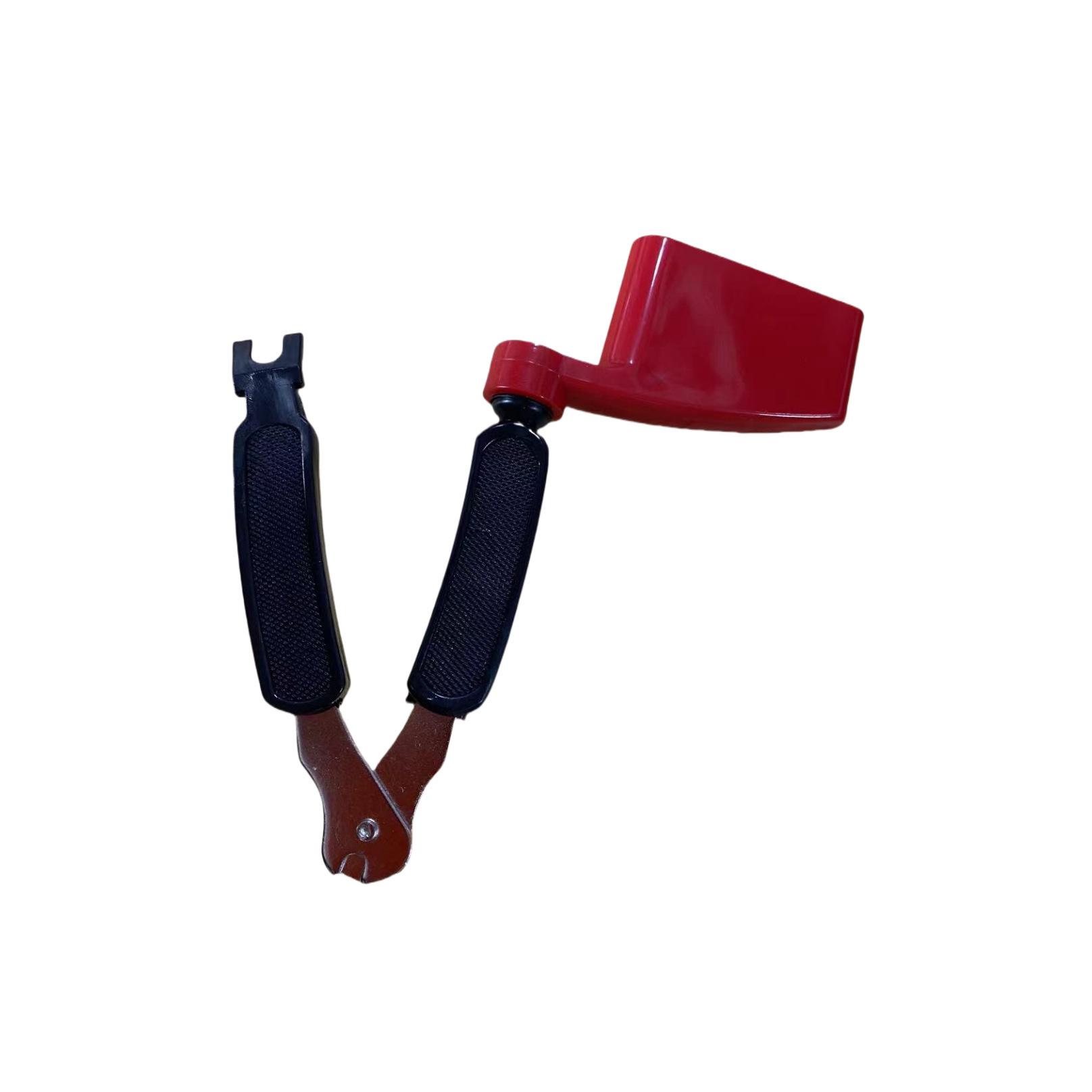 

Bass Guitar Three-in-One String Tool: Winder, Cutter, Reamer With Bass Winder чорний/червоний