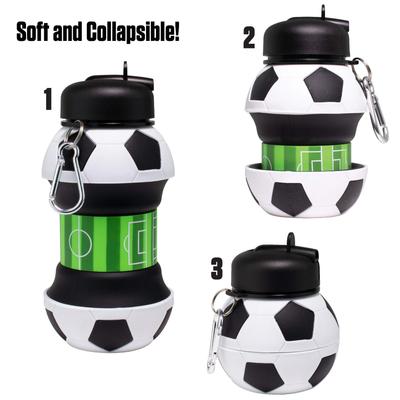 Silicone Fold Water Bottle Outdoor Sports Water Bottle Leakproof Portable Student Kids Water Bottle Soft Water Bottle Bpa Free