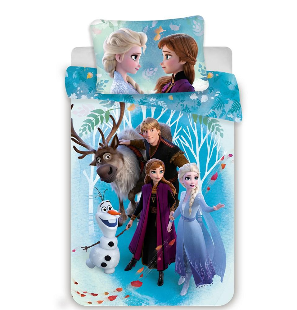 Pościel 140X200 Frozen Kraina Lodu 3372 Anna Elsa Olaf Krostoff Sven Poszewka 70X90