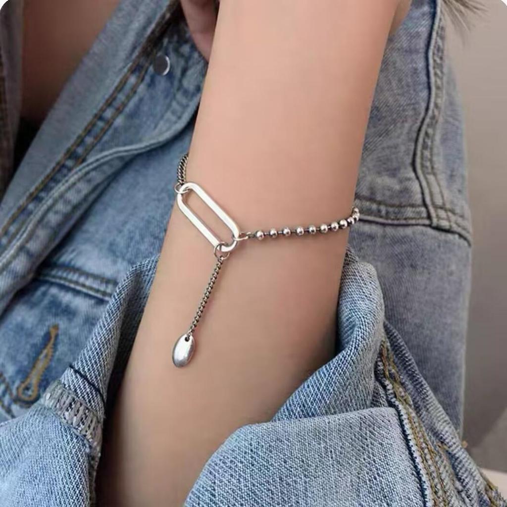 Retro Braided Open Bangle: S925 Silver Plated Unisex Bracelet - Trendy Heavy Industry Design