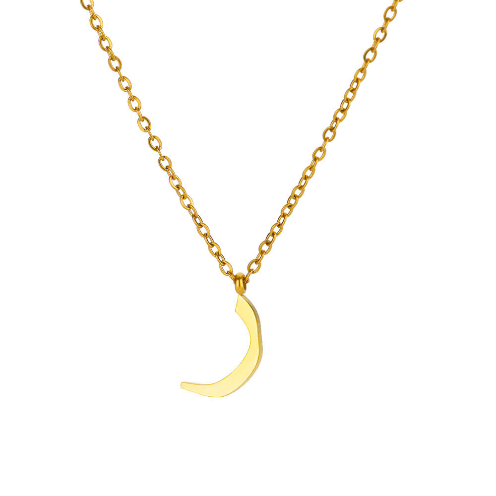 Náhrdelník z nerezové oceli s arabským písmenem pro ženy, zlatá barva, přívěsek s abecedou, choker, řetízek na klíční kost, trendy šperk, dárek