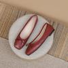 Women's Square Toe Single Shoes Elegant Luxury Bow Knot Casual Flats Lightweight Comfortable Soft Sole Mary Jane Shoes