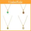 Birthstone Zodiac Necklace With Titanium Steel Pendant For Women And Men