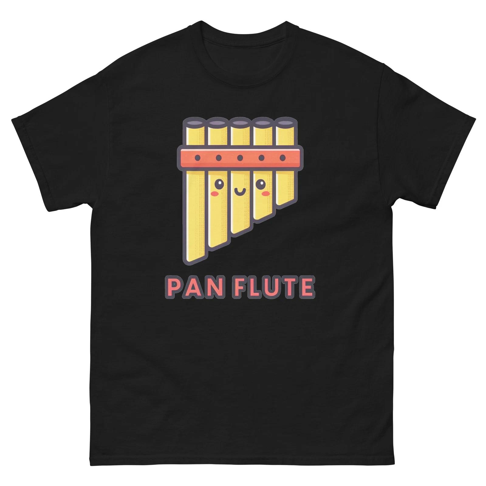 Pan Flute Musical Instrument Illustration T-Shirt L