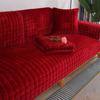 Thickened Plush Sofa Cushion Non-Slip Seat Cushion Autumn And Winter Flannel Warm Sofa Cover Towel  Labeling