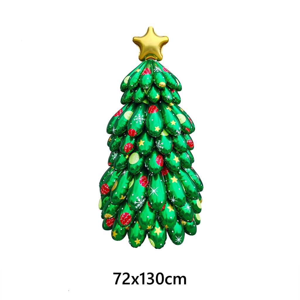 3D DIY Christmas Tree Aluminum Foil Balloon Splicing Christmas Tree Balloon Christmas Decoration Christmas 2026 Supplies