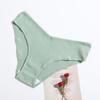 12pcs/lot Threaded Women's Underwear Made of Pure Cotton with Triangular Lifting and Breathable Mid Size Panties