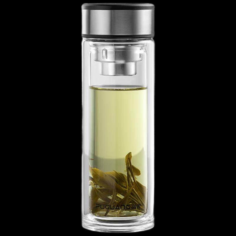 FUGUANG Mingqi Double Wall Glass Tea & Water Bottle