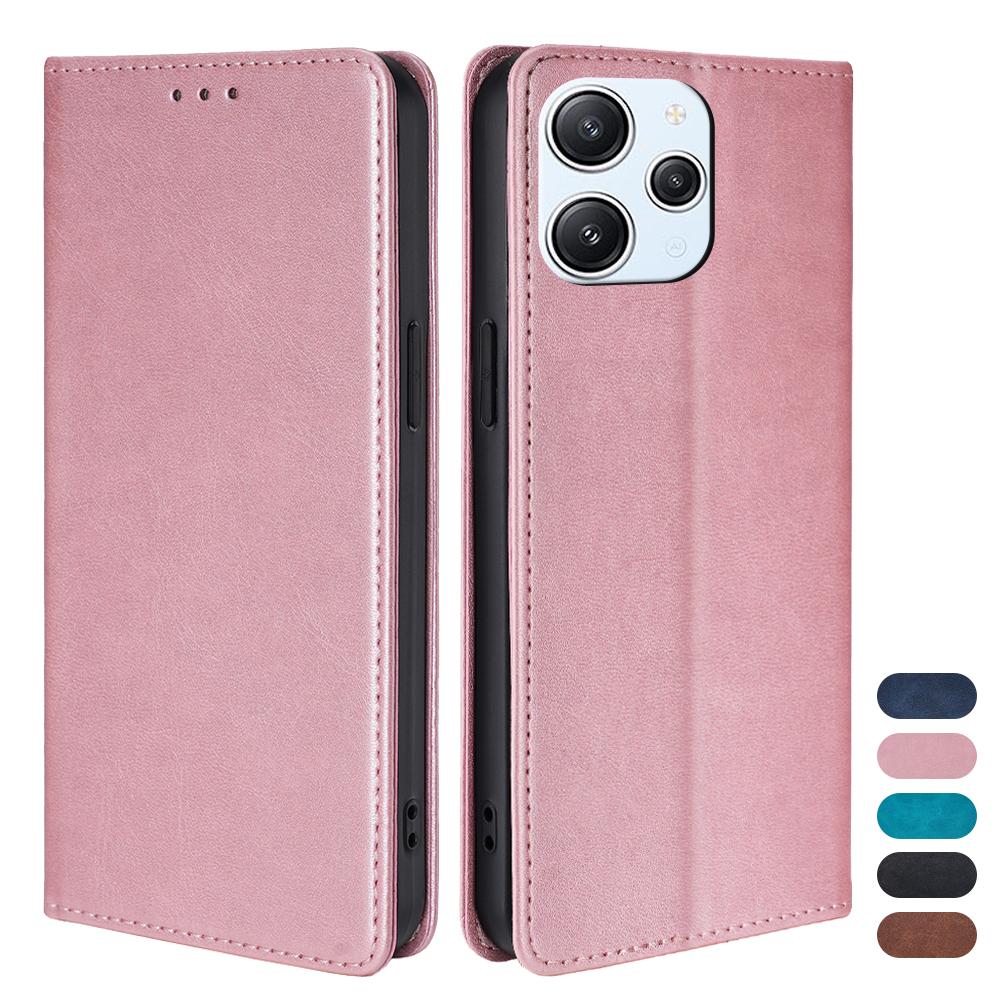Retro Leather Flip Phone Case for Xiaomi Poco M6 M4 M3 M2 Pro M5 M5S Magnetic Wallet Case with Cover Stand Business Case Funda