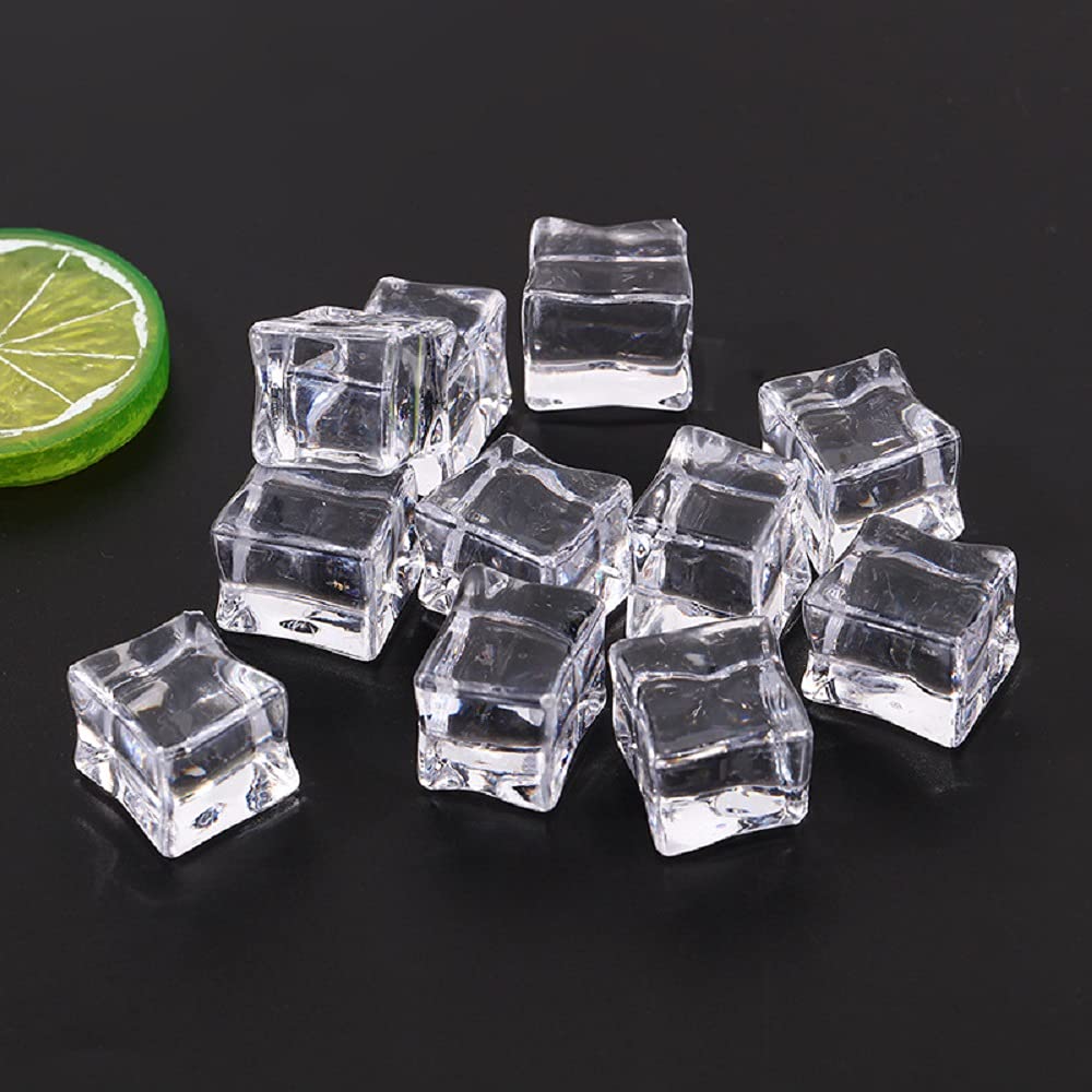 Display Food Photography 2cm Cube Set of 50 [Myth Square] Ice, Sample, Model, Prop, Ice,