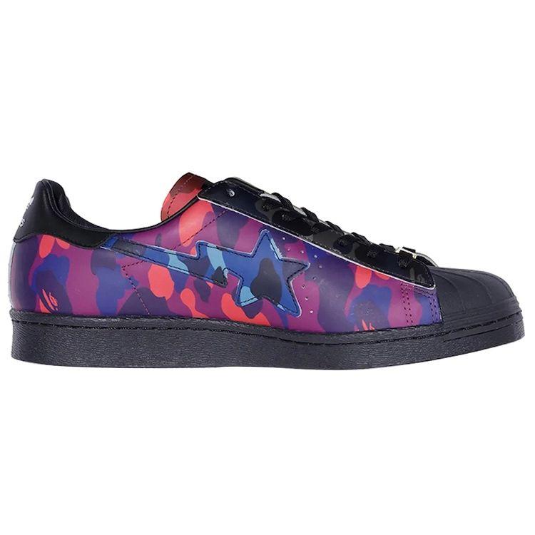 BAPE X Adidas Superstar Mixed Camo Unisex Sneakers Multi-Color GZ8982
