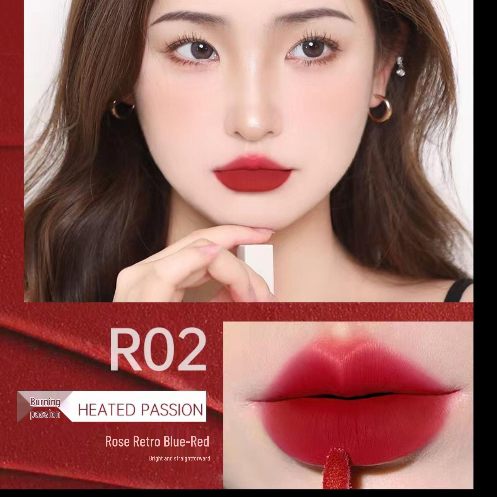 

Carmela Color-Lock Lip Glaze: Long-Lasting Matte Velvet, Non-Stick Cup, Nude Lipstick