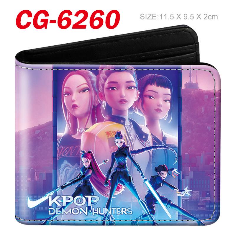 K-Pop Demon Hunter Girl Group 3D-geprägte Anime-Geldbörse für Schüler und Fans